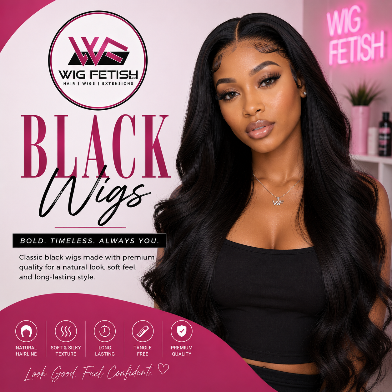 Black Wigs