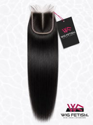 BLACK 4X4 PRE-PLUCKED Butta™ HD Transparent Closure by Wig Fetish Co.