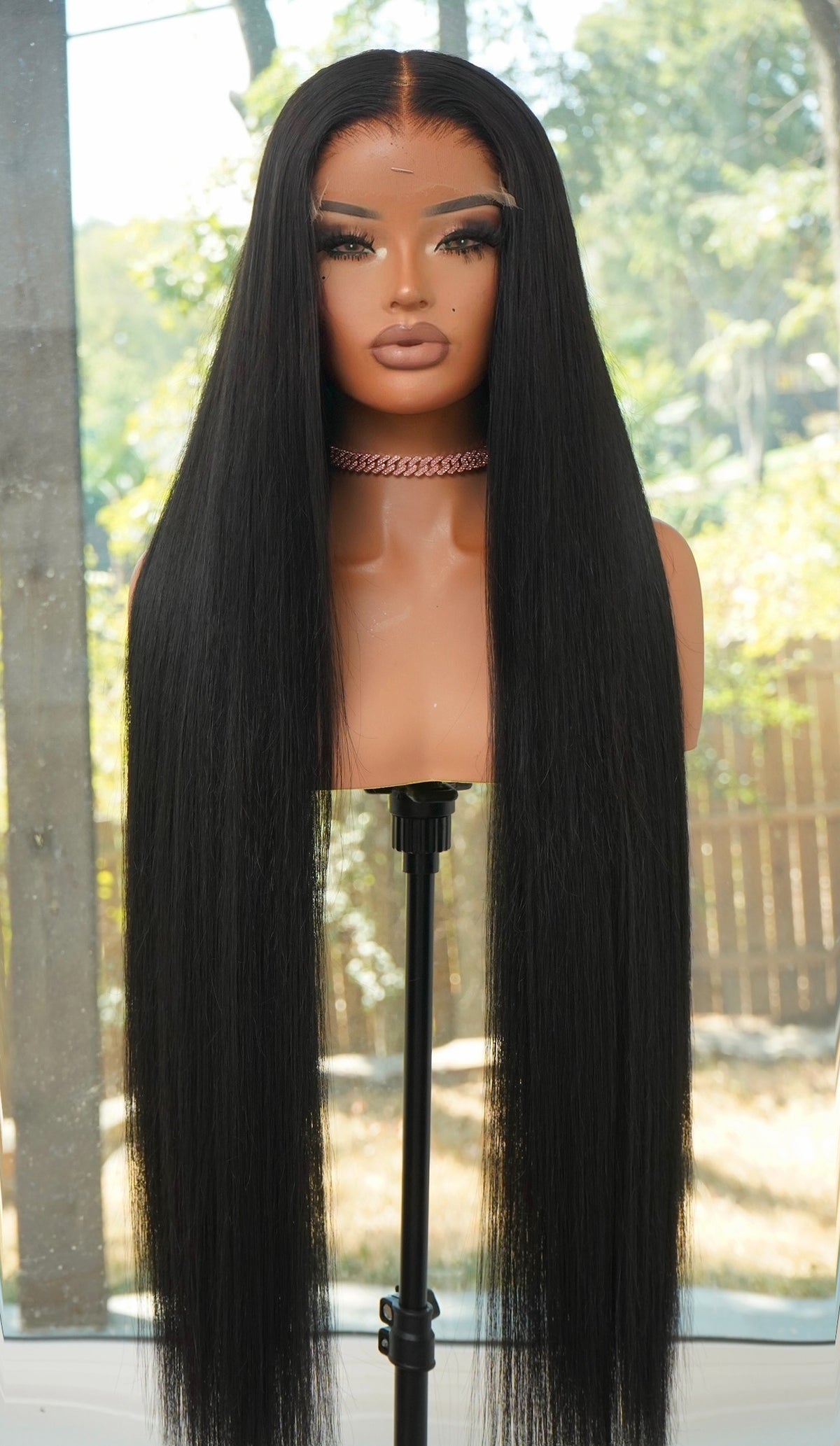 BUTTA MADE™ CUSTOM GLUELESS HUMAM BLEND WIG — 32” (STYLE 2)