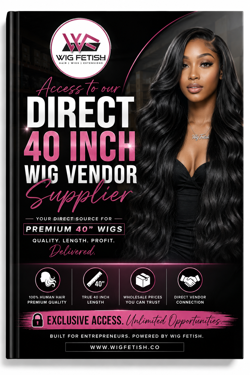 200+ Verified Vendors + Direct 40” Wig Supplier Bundle