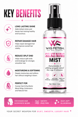 (Synthetic Hair & Human Hair Silkening Polishing Heat Protection Mist Spray) 3.5oz