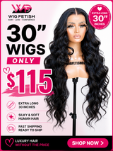 30” Lux Body Wave Wig – 13x4 HD Lace Front Human Blend